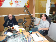 В.А. Осташев на записи программы на радио